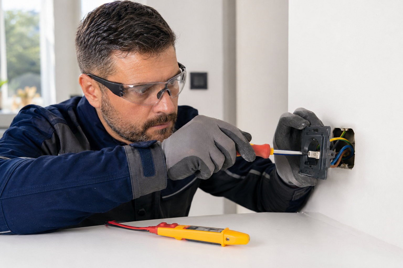 Instalación de un mecanismo eléctrico en vivienda