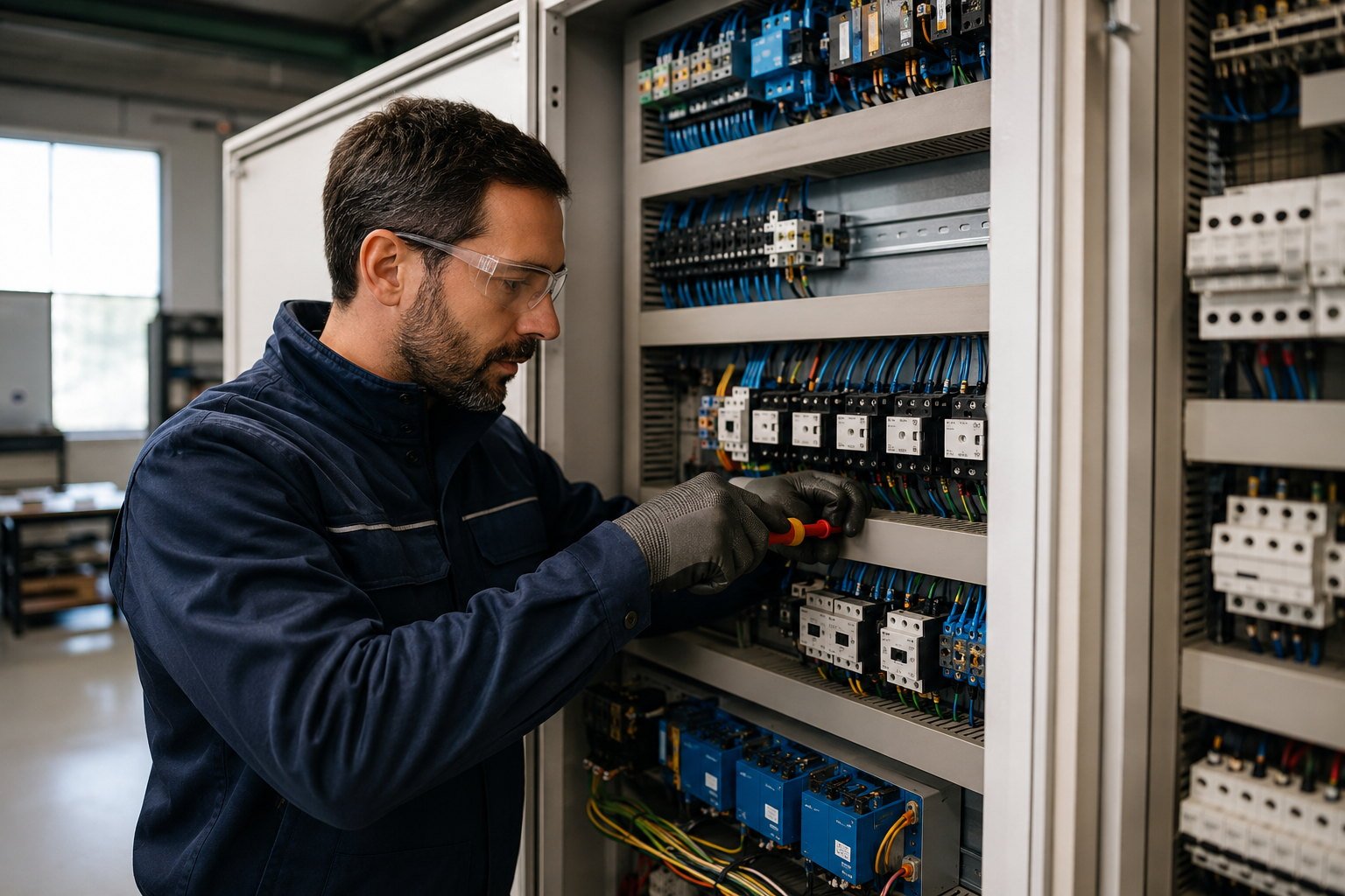 Mantenimiento de una instalación eléctrica industrial