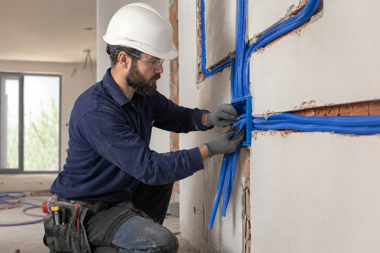 Canalización eléctrica durante una reforma